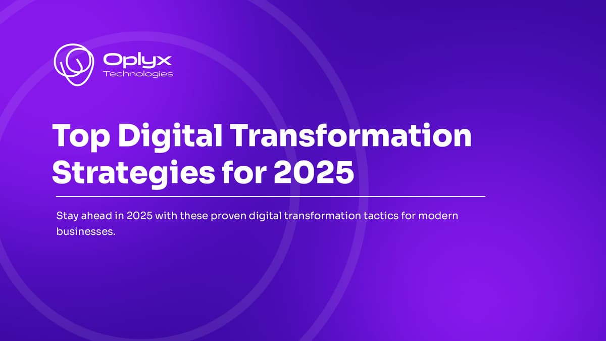 Top Digital Transformation Strategies for 2025