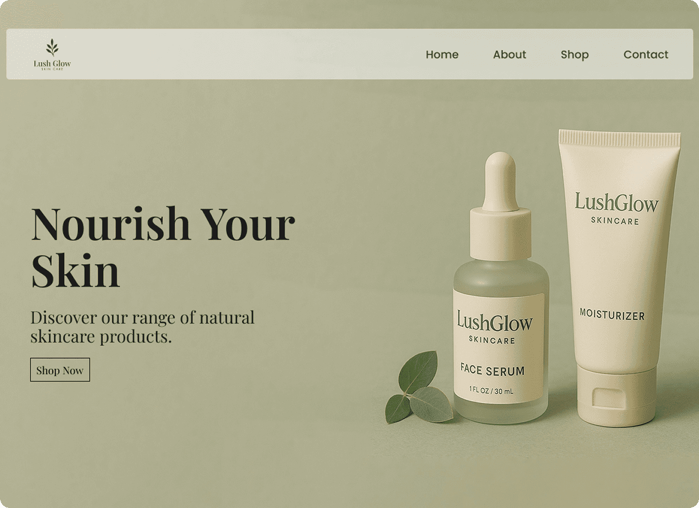 LushGlow Ecommerce Website