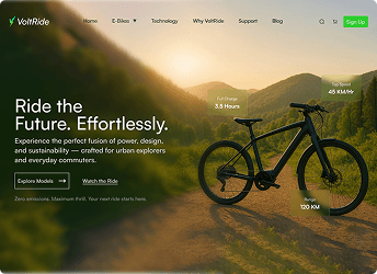 VoltRide E-bike Launch Platform
